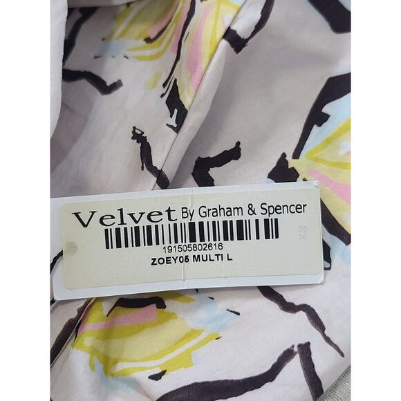 Velvet by Graham & Spencer Zoey in Lilypad print lace NWT Size Large Boho Garden - Picture 7 of 9